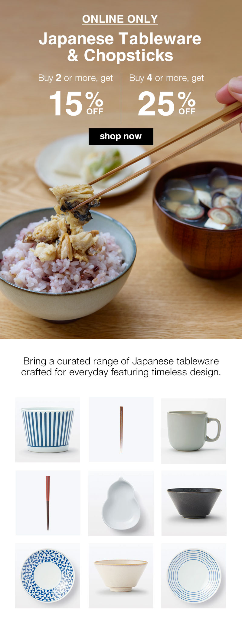 Shop Japanese Tableware + Chopsticks