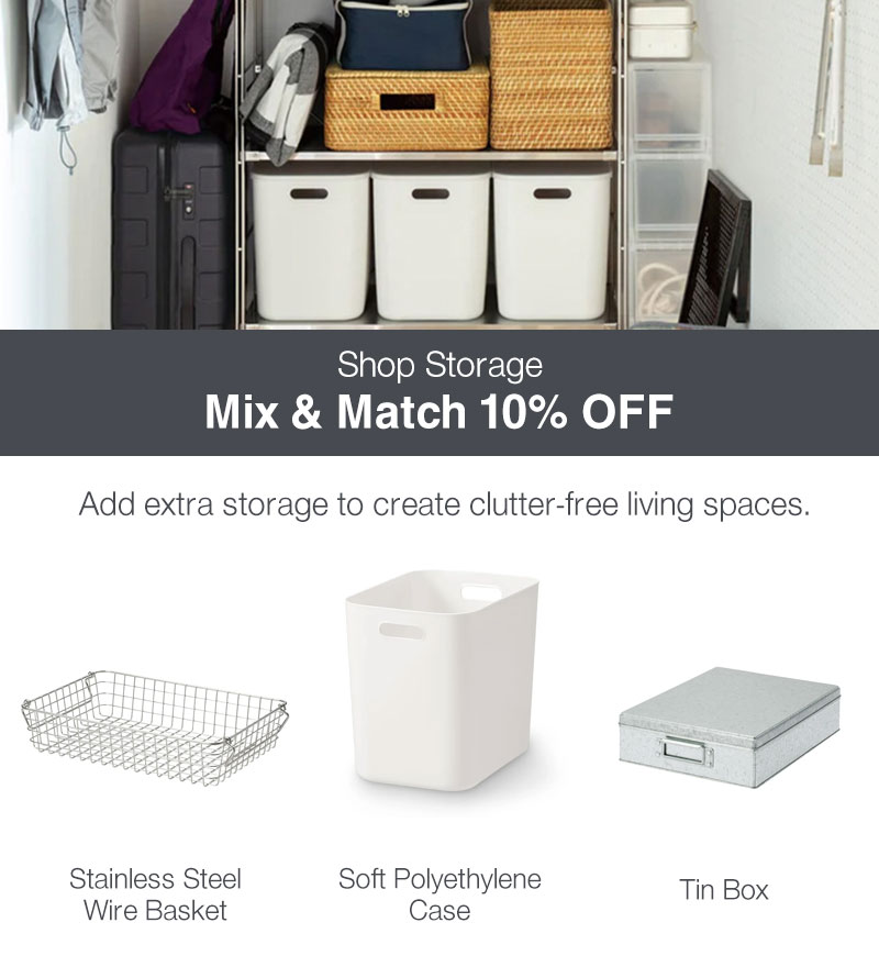 Shop Storage: Mix & Match 10% OFF