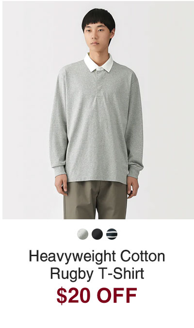 Shop Heavyweight Cotton Rugby T-Shirt $20 OFF