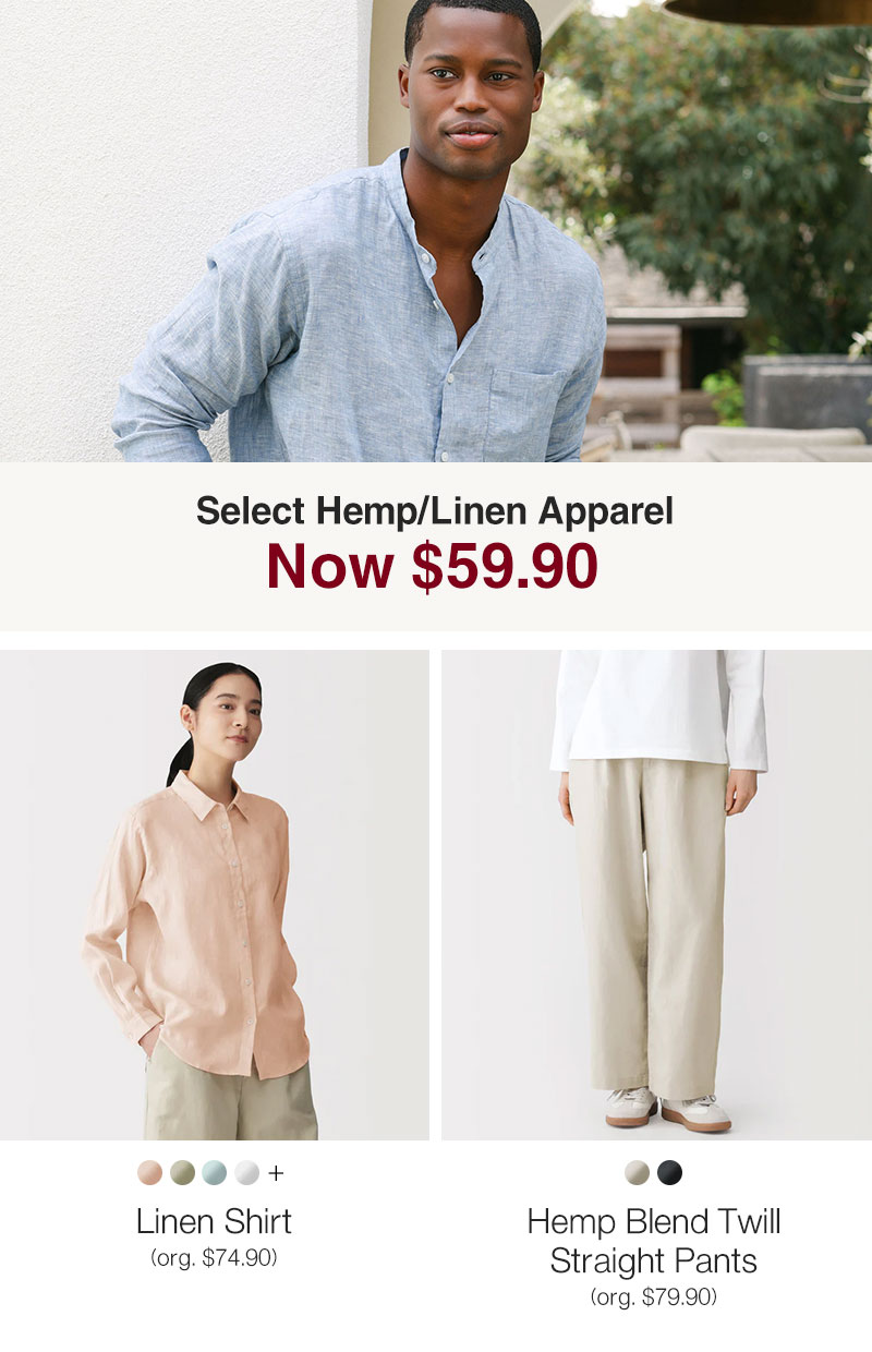Shop Select Hemp & Linen Apparel