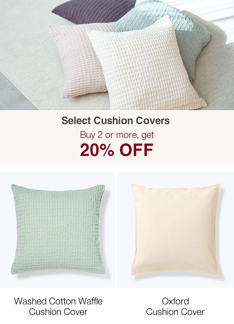 Shop Select Cushion Covers 20% OFF