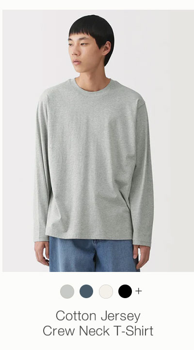 Shop Cotton Jersey Crew Neck 