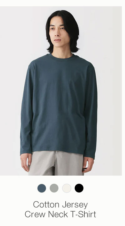 Shop Cotton Jersey Crew Neck T-Shirt