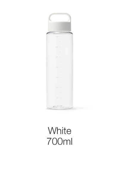 Shop White Water Bottle 700ml