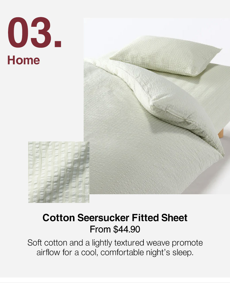 Shop Cotton Seersucker Fitted Sheet