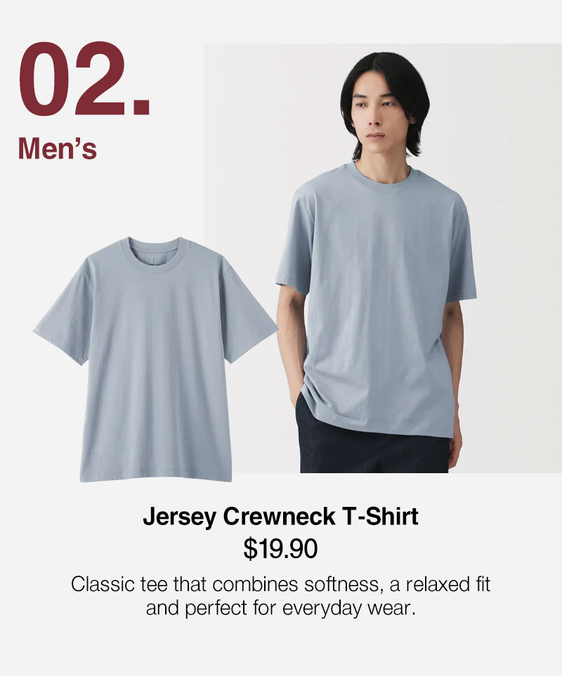 Shop Jersey Crewneck T-Shirt