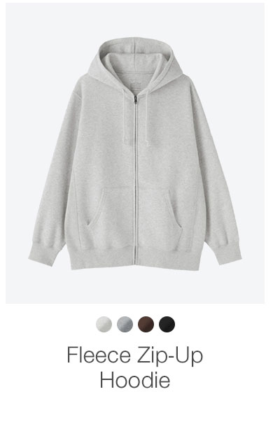Shop Fleece Zip-Up Hoodie