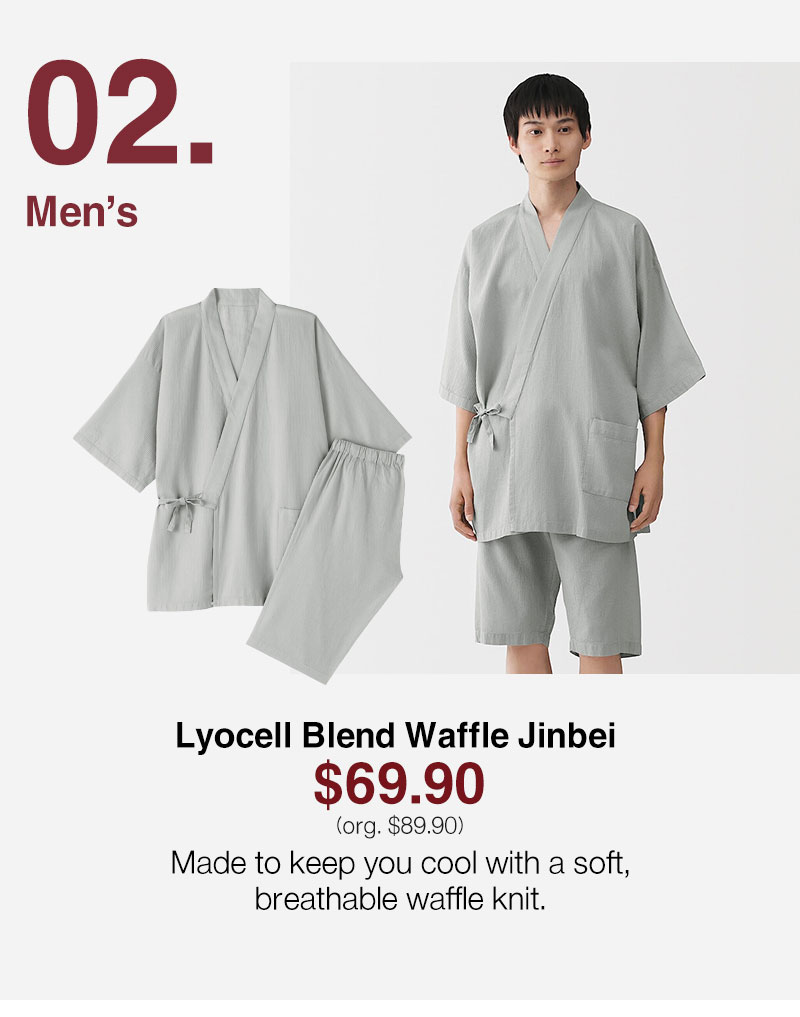 Shop Lyocell Blend Waffle Jinbei