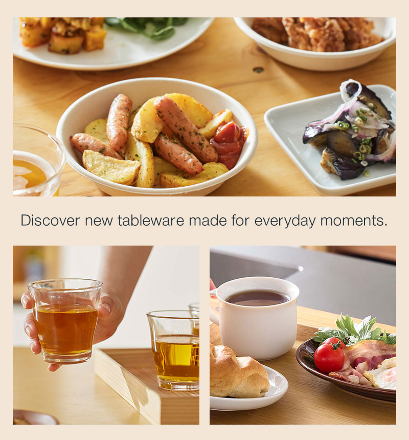 Discover new tableware made for everyday moments