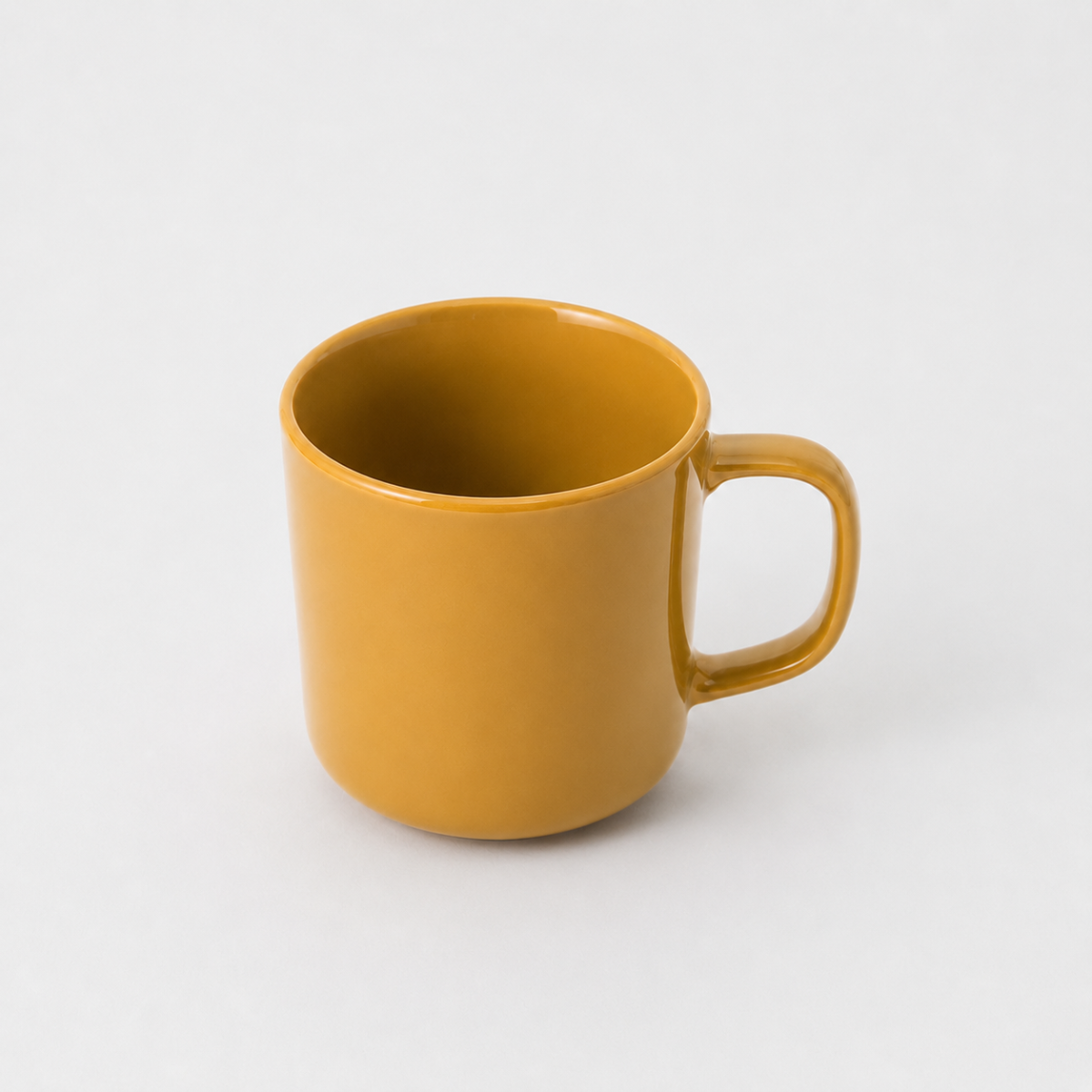 Stainless Steel Ceramic Coated Mug - Mustard Yellow (380 ml)