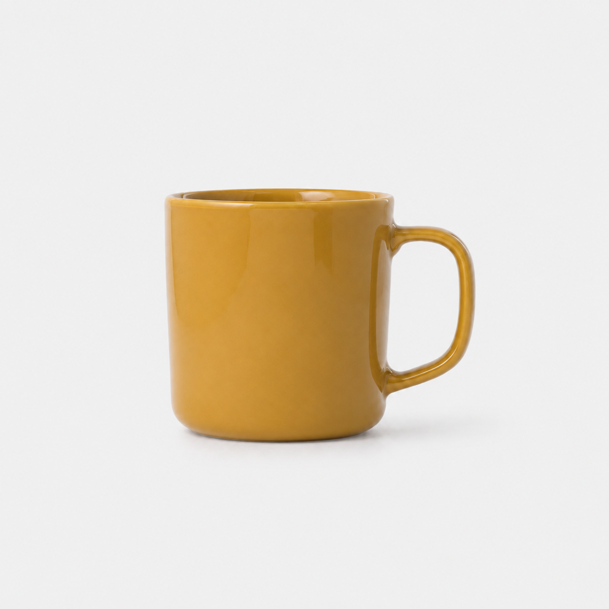 Image of Stainless Steel Ceramic Coated Mug - Mustard Yellow (490 ml)