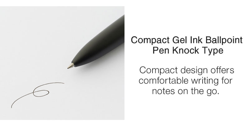 Shop Compact Gel Ink Ballpoint Pen Knock Type