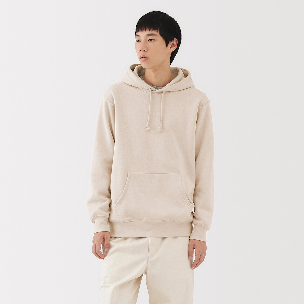 Image of Men's Cotton Blend Hooded Sweatshirt