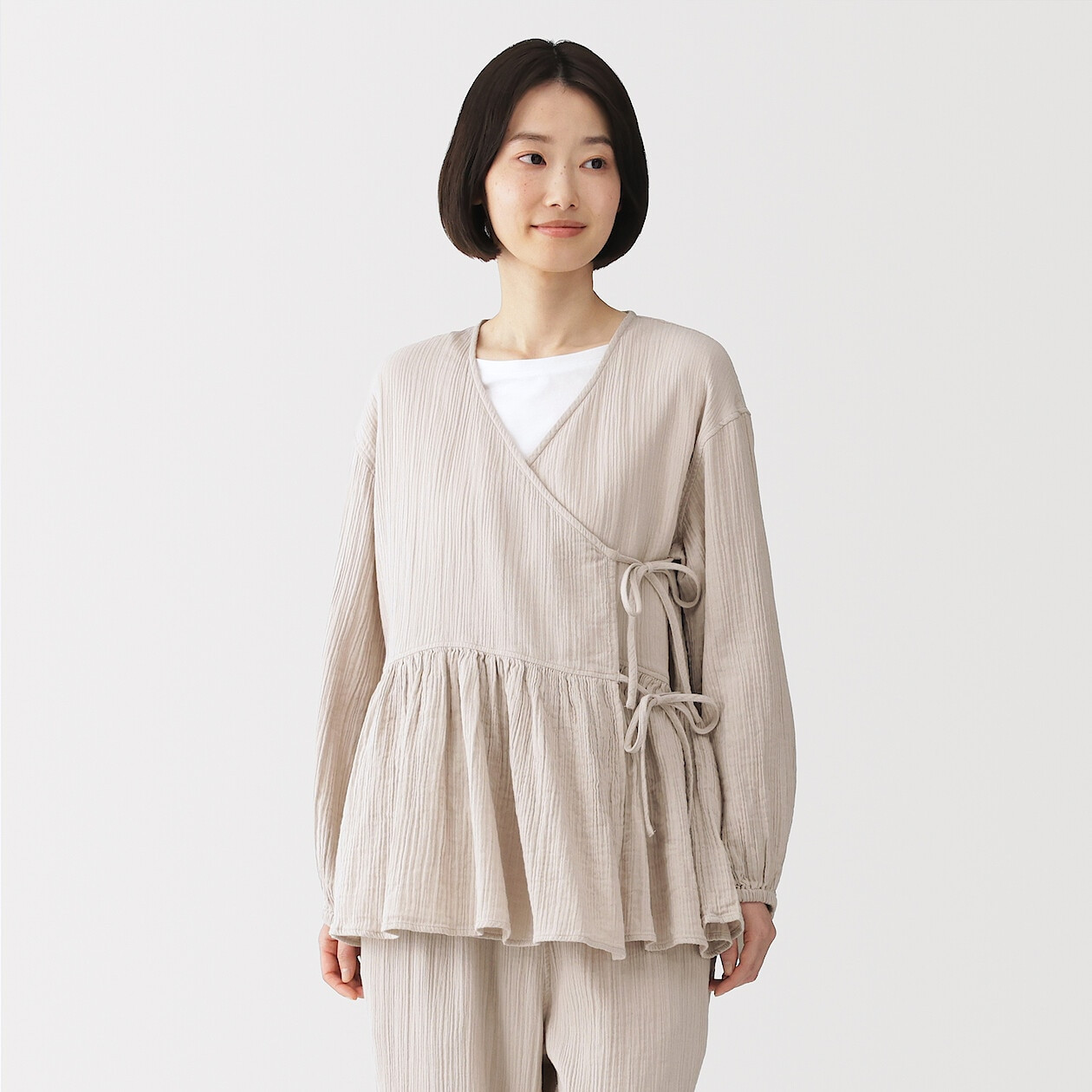 Image of Women's Crepe Gauze Long Cardigan