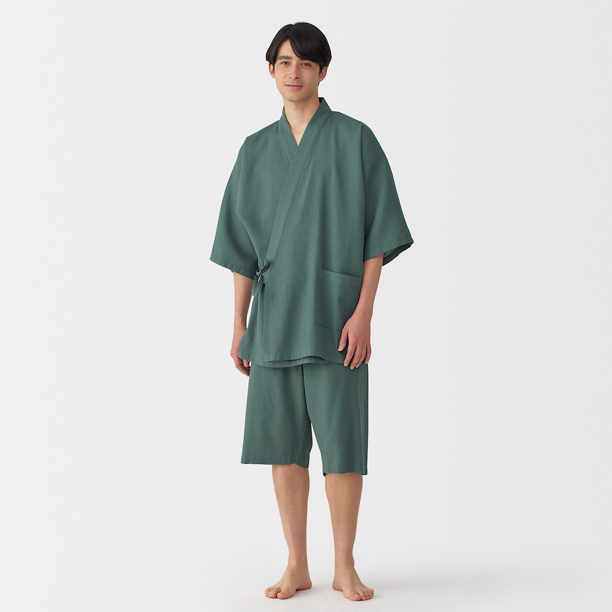 Image of Unisex Lyocell Blend Waffle Jinbei