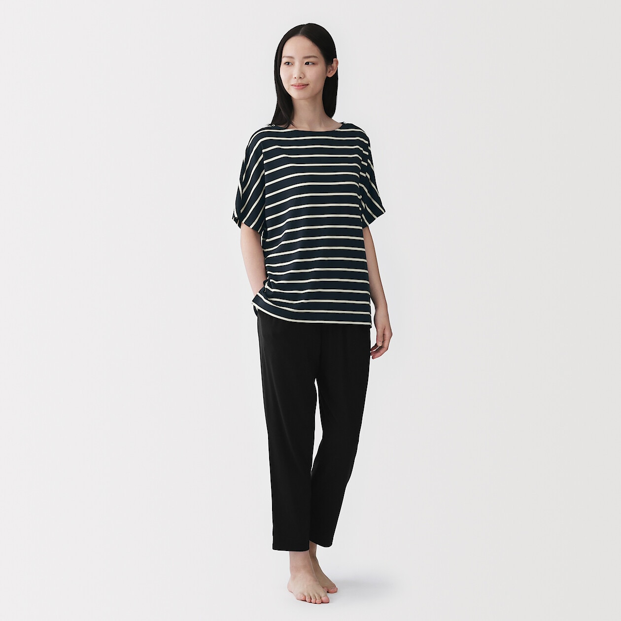 Image of Women's Cool Touch Cotton Short Sleeve Loungewear Set