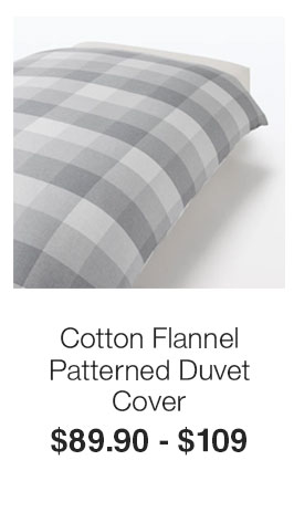 Shop Cotton Flannel Patterned Duvet Cover