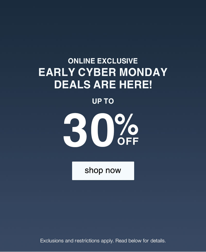 Shop Up To 50% OFF Cyber Monday Deals Online Only!