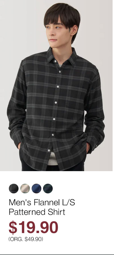 Shop Men's Flannel L/S Patterned Shirt