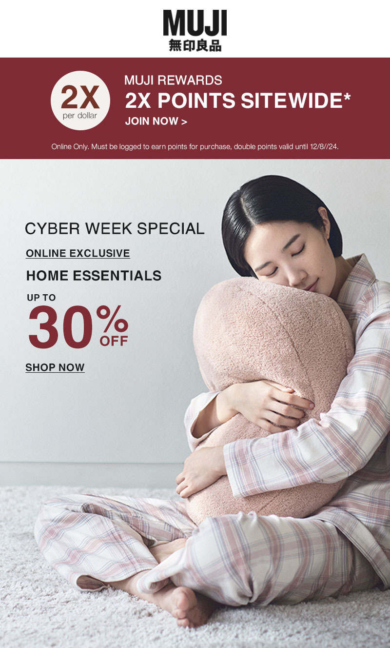 Shop Home Essentials Up to 30% OFF For Cyber Week