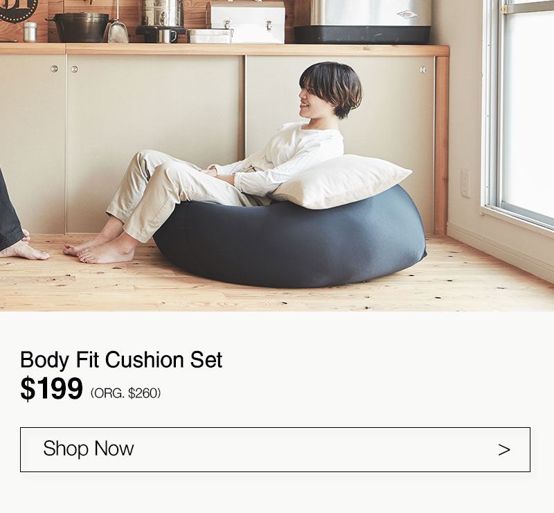 Shop $199 Body Fit Cushion and Cover Set Online Only!