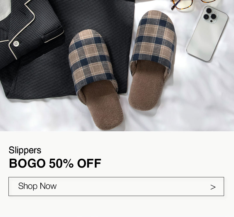 Shop BOGO 50% Off Slippers