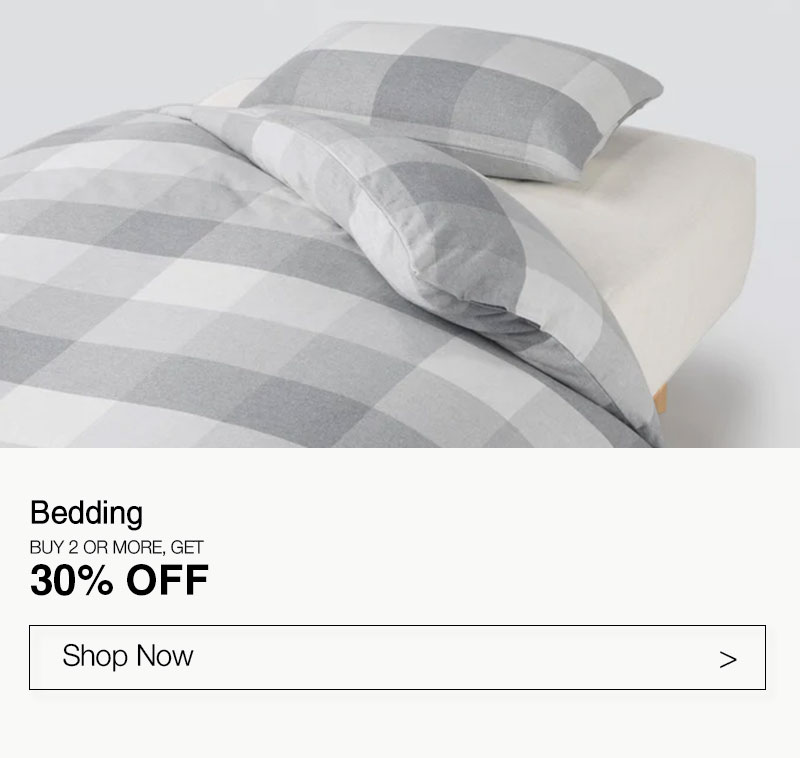 Shop 30% OFF Bedding When You Buy 2 or More Online Only!