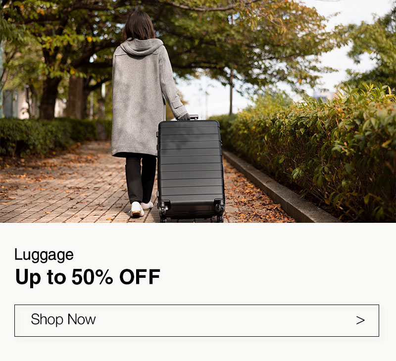 Shop Luggage Up to 50% OFF Online Only!