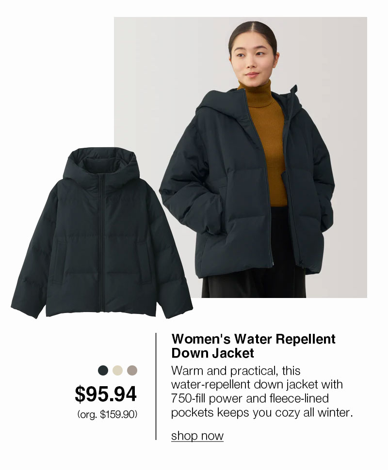 Shop Women's Water Repellent Down Jacket