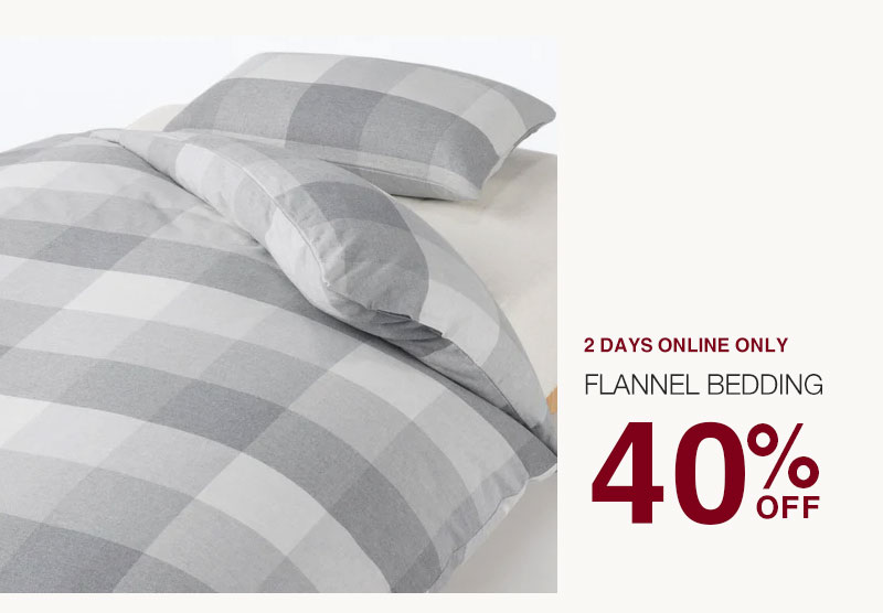 Shop 40% Off Flannel Bedding Online Only!