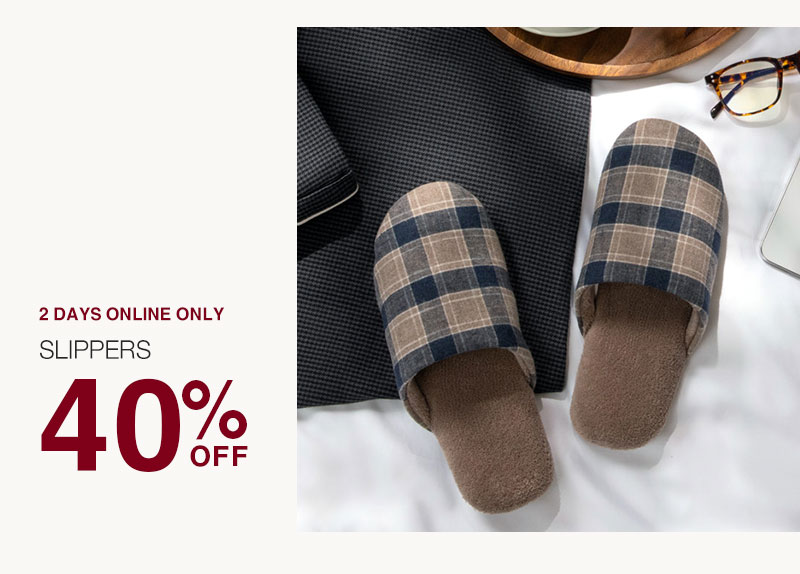 Shop 40% Off Slippers Online Only!