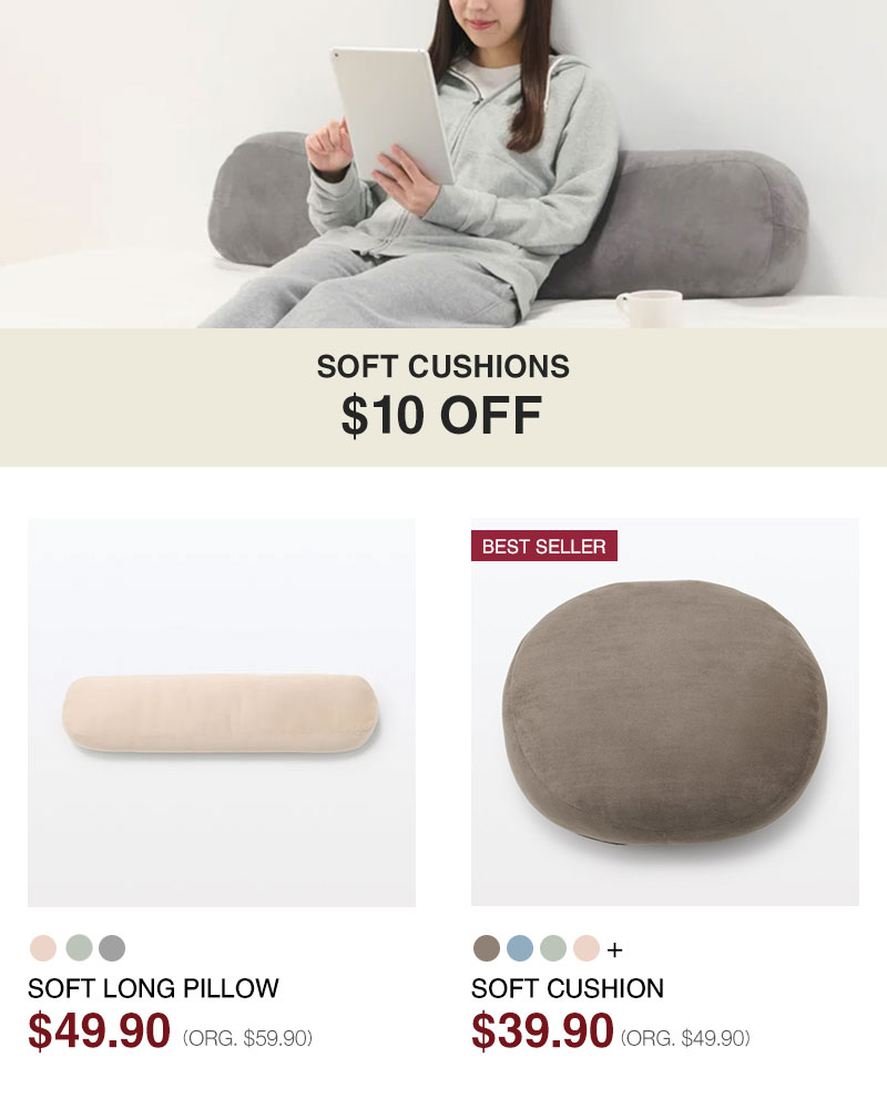 Shop $10 Off Soft Cushions