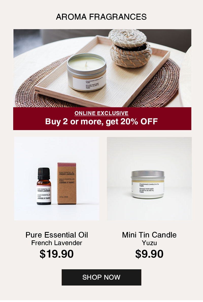 Shop 20% Off Aroma Fragrances