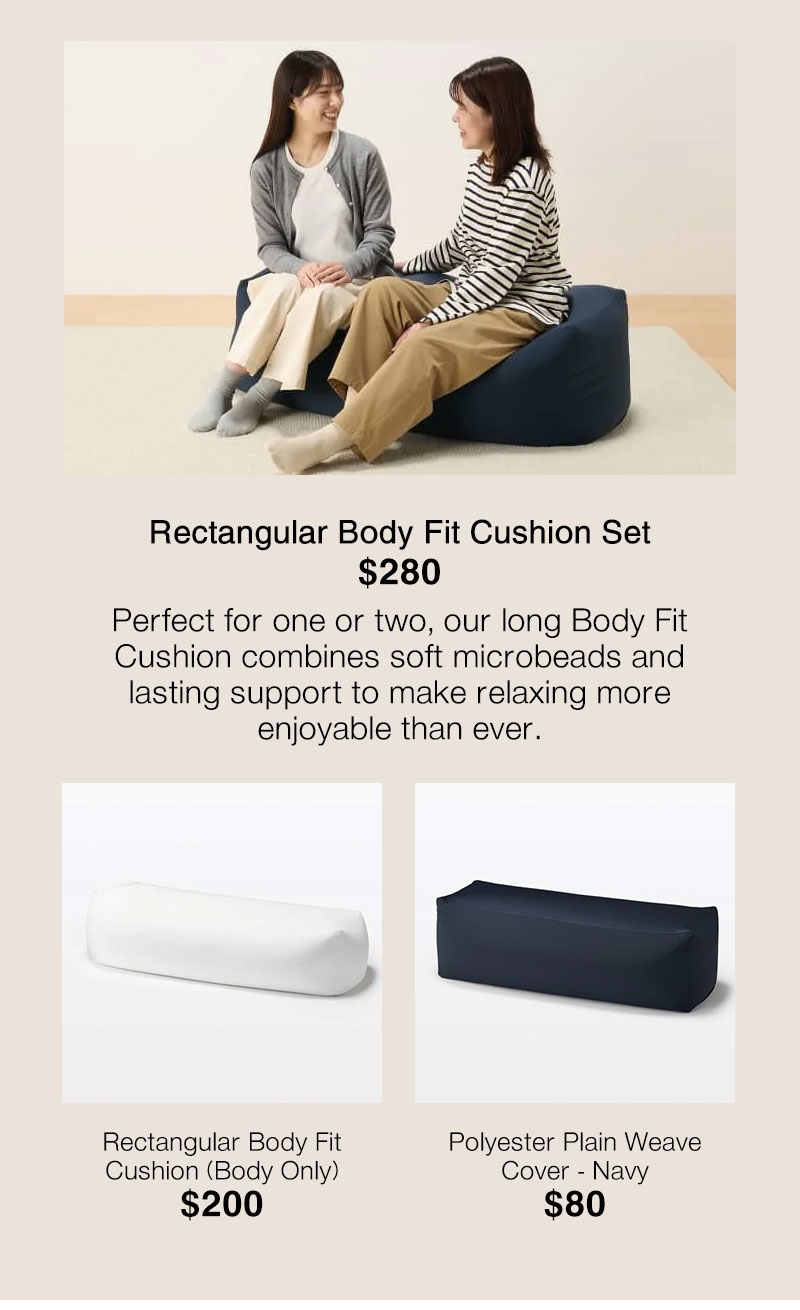 Shop Rectangular Body Fit Cushion Set