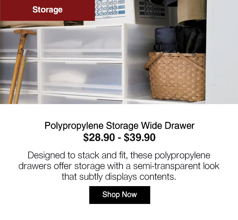 Shop Polypropylene Storage Wide Drawer