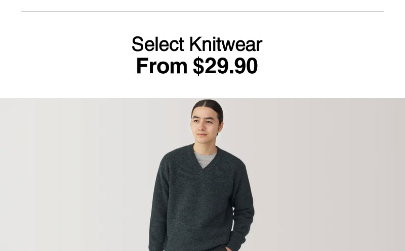 Shop Select Knitwear From $29.90