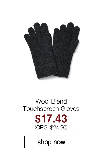 Shop Wool Blend Touchscreen Gloves