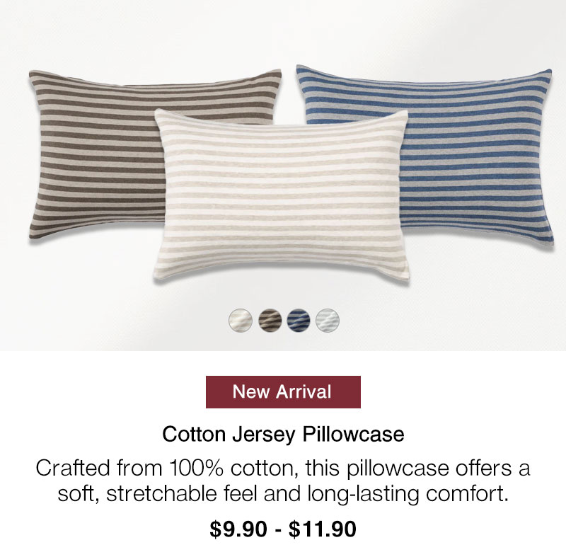 Shop Cotton Jersey Pillowcase