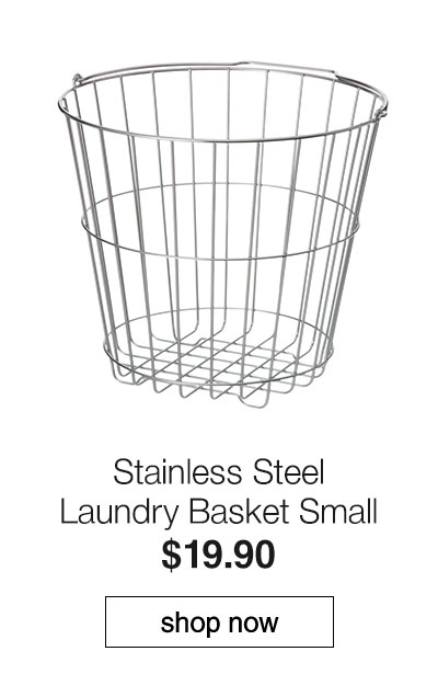 Shop Stainless Steel Laundry Basket Small