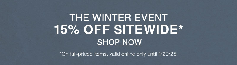 Shop 15% Off Sitewide