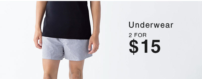 Shop 2 Underwear For $15