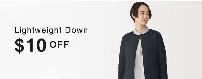 Shop $10 Off Lightweight Down