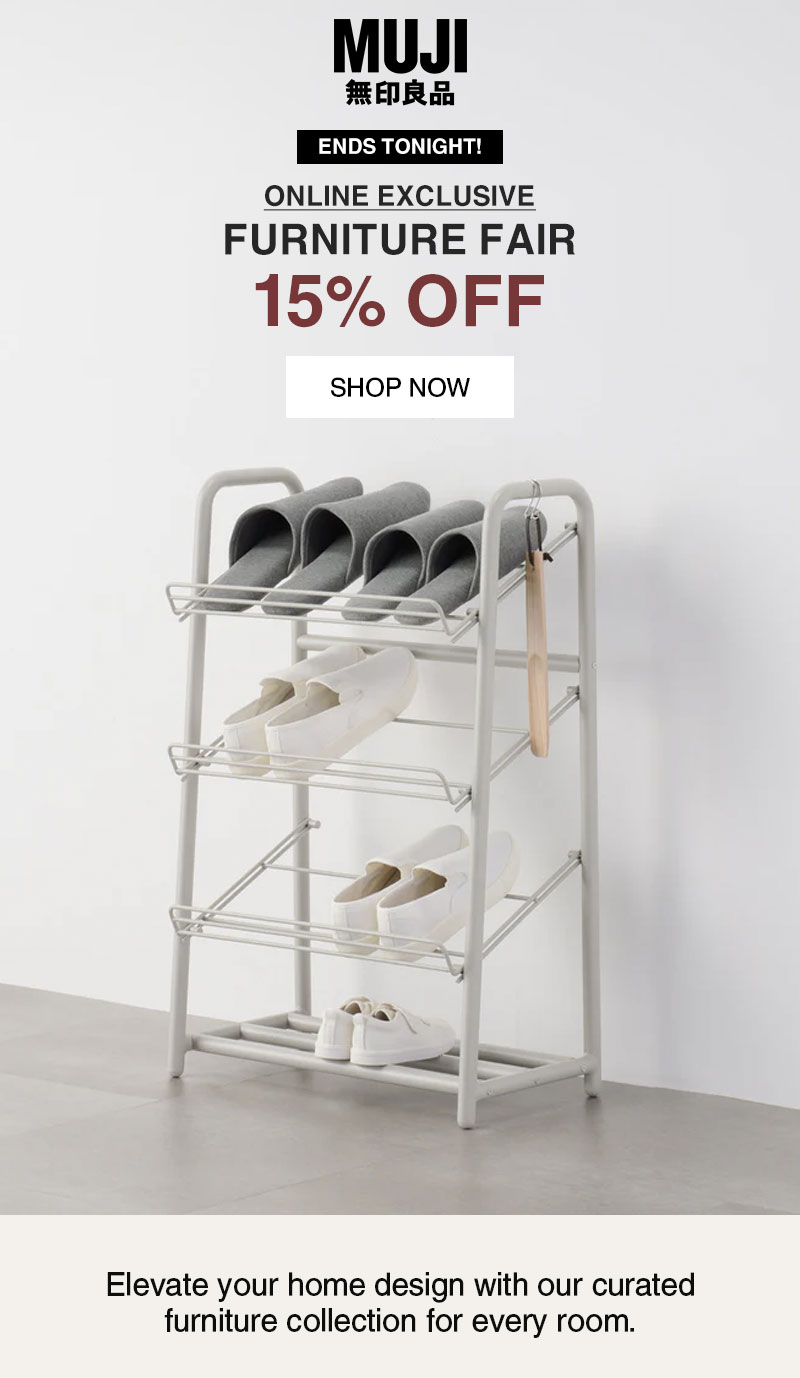 Shop 15% Off Furniture Ending Tonight!