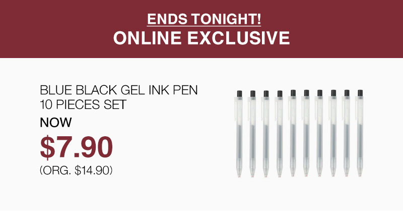 Shop $7.90 Blue Black Pen Sets Ending Tonight Online Only!