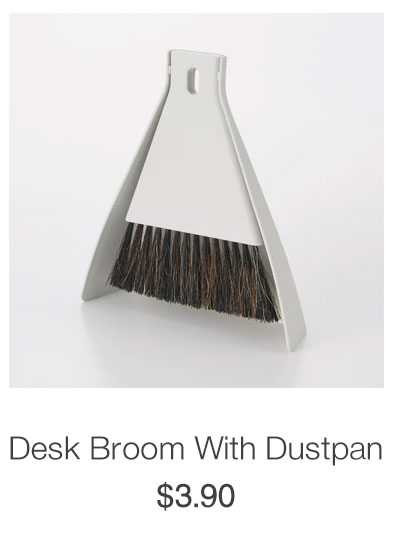 Shop Desk Broom With Dustpan