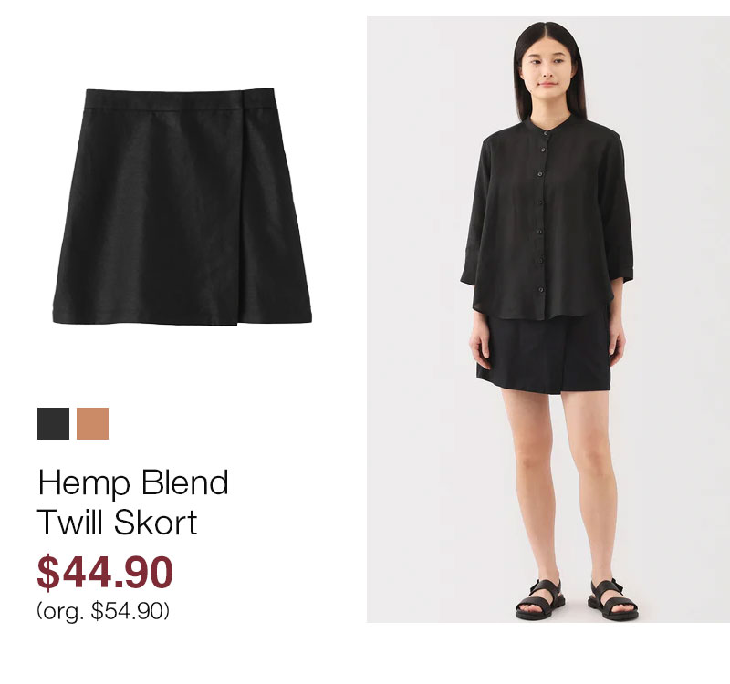 Shop Women's Hemp Blend Twill Skort