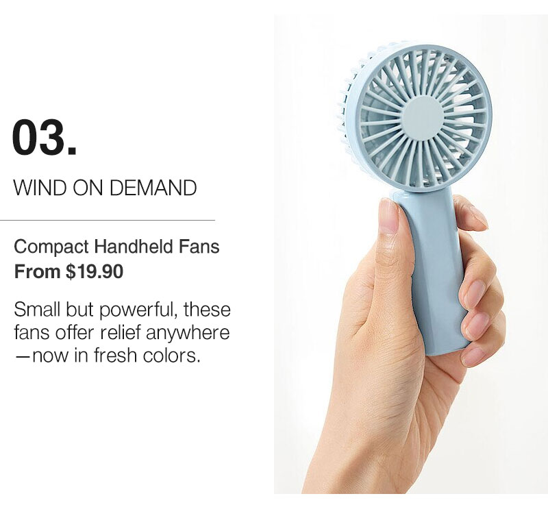 Shop Compact Handheld Fans From $19.90