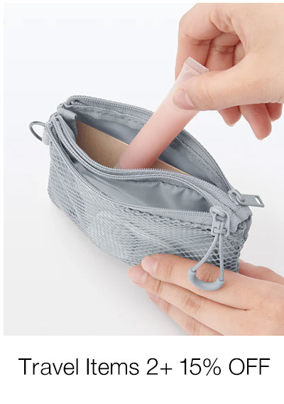 Travel Items 2+ 15% OFF