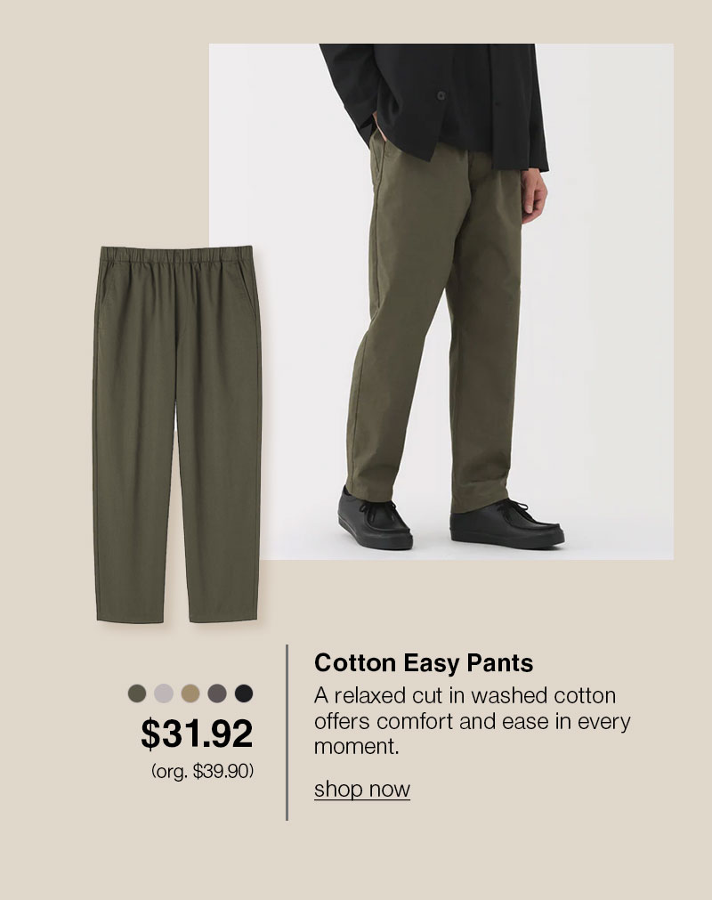 Shop Cotton Easy Pants $31.92 (org. $39.90)