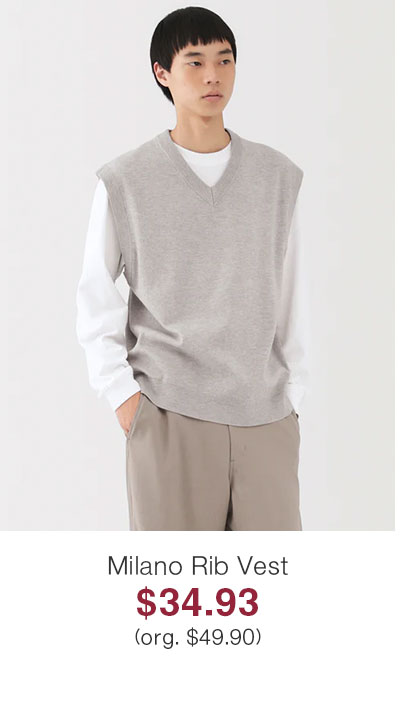 Shop Milano Rib Vest